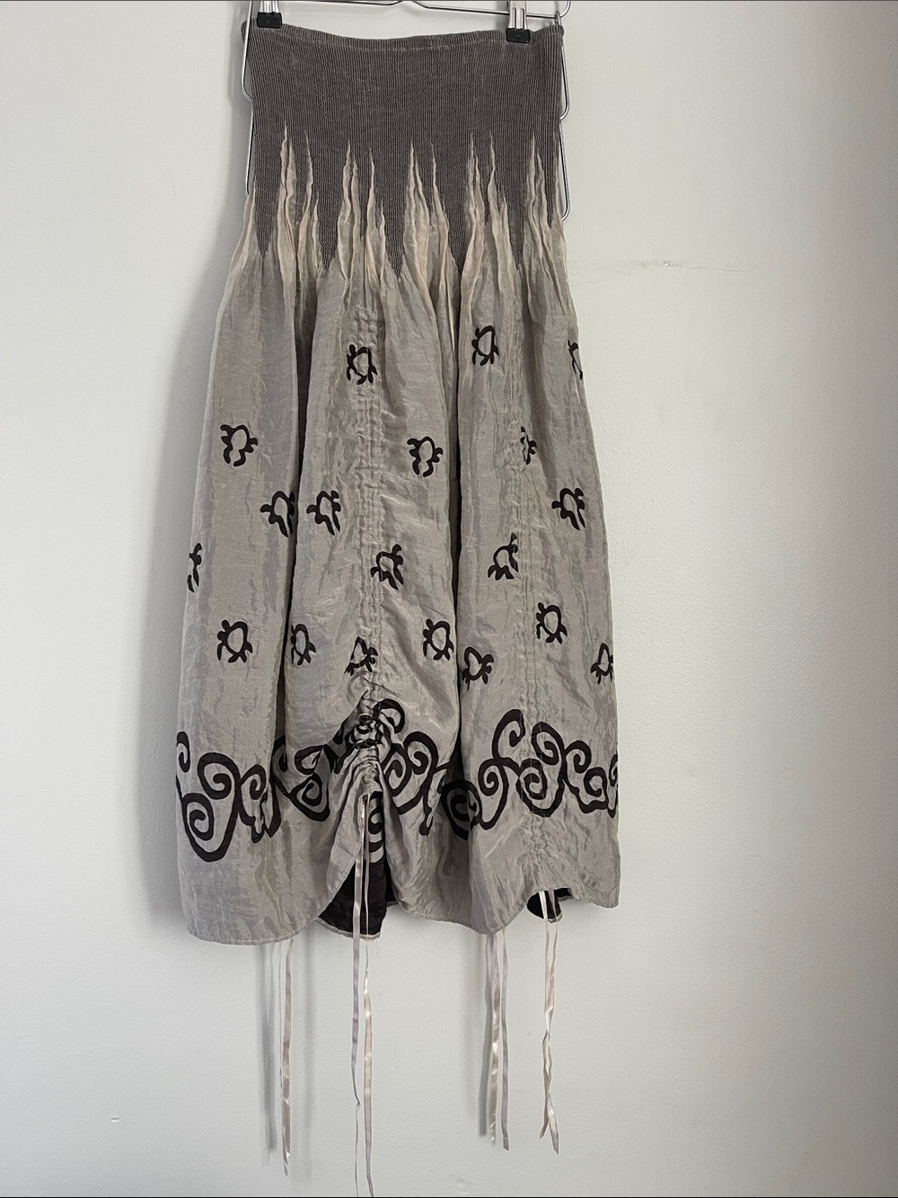 Iridescent Lapis tube top dress / skirt